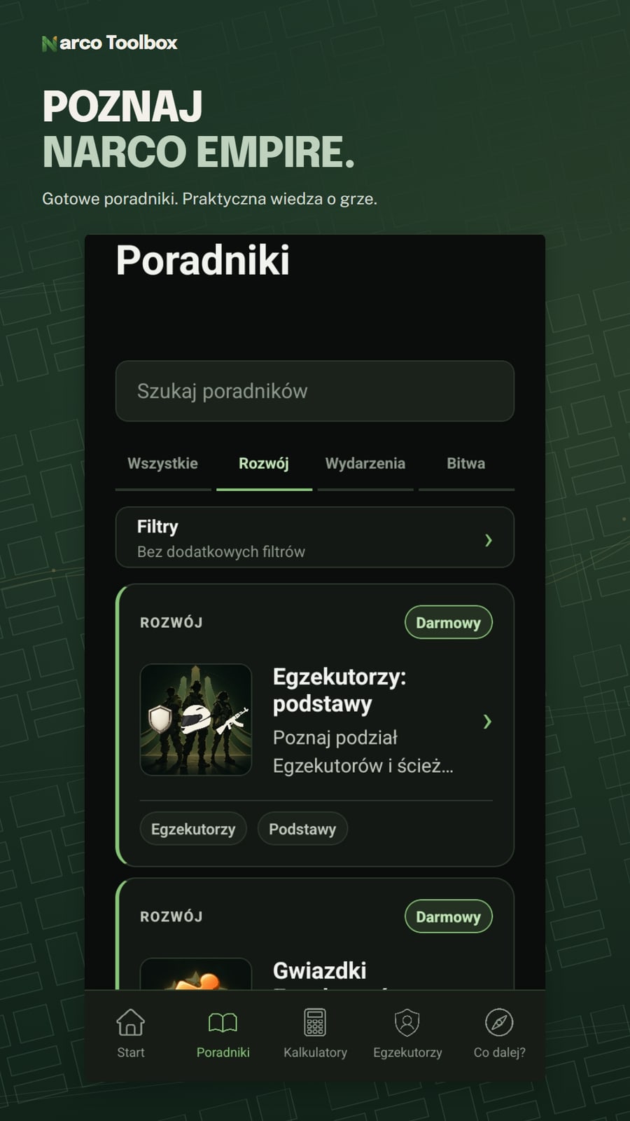 Biblioteka polskich poradników z wyszukiwaniem, kategoriami i filtrami.